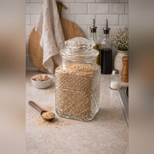 Anchor Hocking Wexford Glass Canister Jar with Lid.